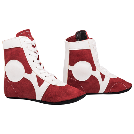 Купить Обувь для самбо RS001/2, замша, красный Rusco в Елабуге 