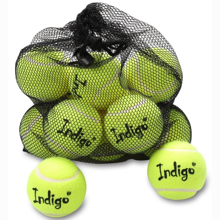 Купить Мяч для большого тенниса Indigo (12 шт в сетке) начальный уровень в Елабуге 