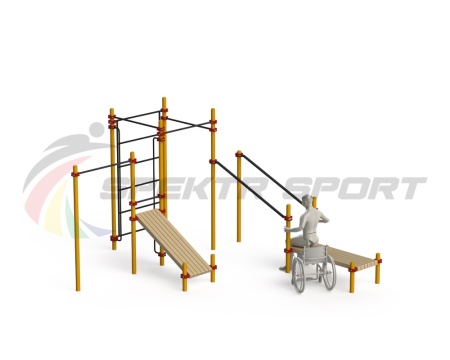 Купить Спортивный комплекс для инвалидов-колясочников WRK-D20_76mm в Елабуге 